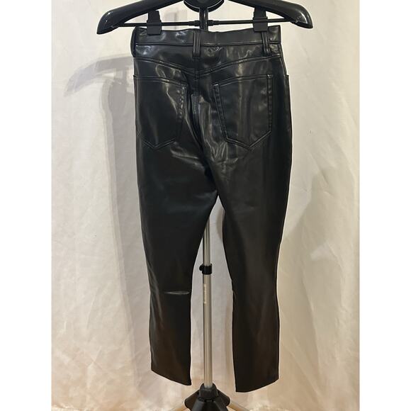 NWT Abercrombie & Fitch The Skinny High Rise Vegan Leather Pants size 26 - Picture 2 of 6